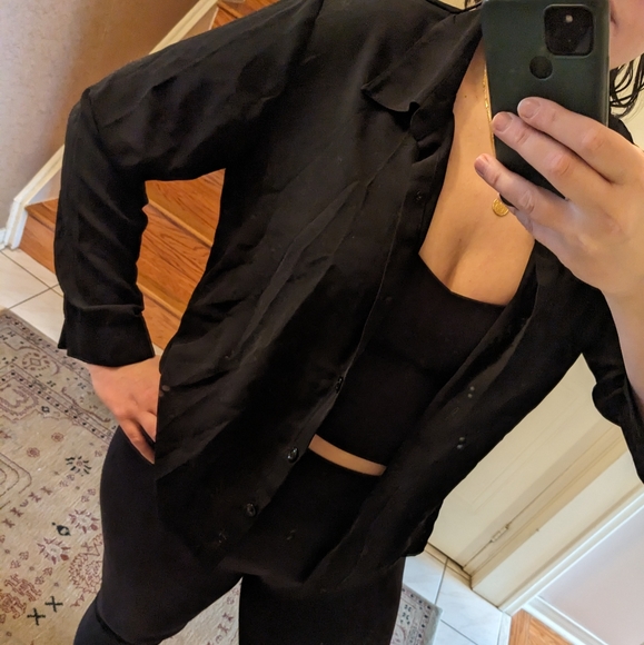 Vintage Black blouse - Picture 3 of 7